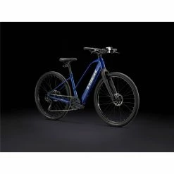 VTC électrique Femmes TREK Dual Sport+ 2 Stagger Bleu Hex 250Wh
